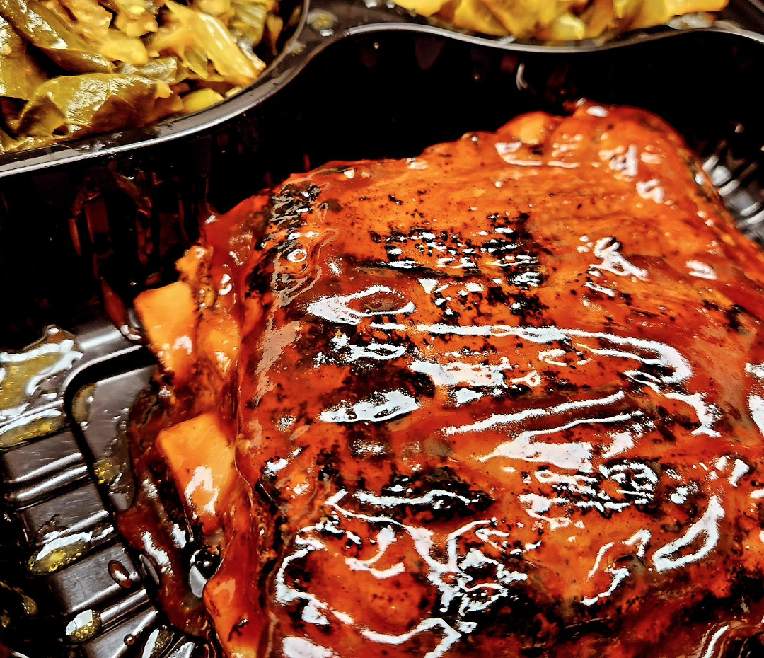 BBQ Pork ribs & shrimp